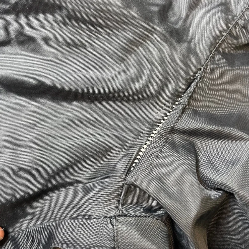 Adidas Track Pants Mens Large Black White 3 Stripe Vintage Windbreaker Joggers